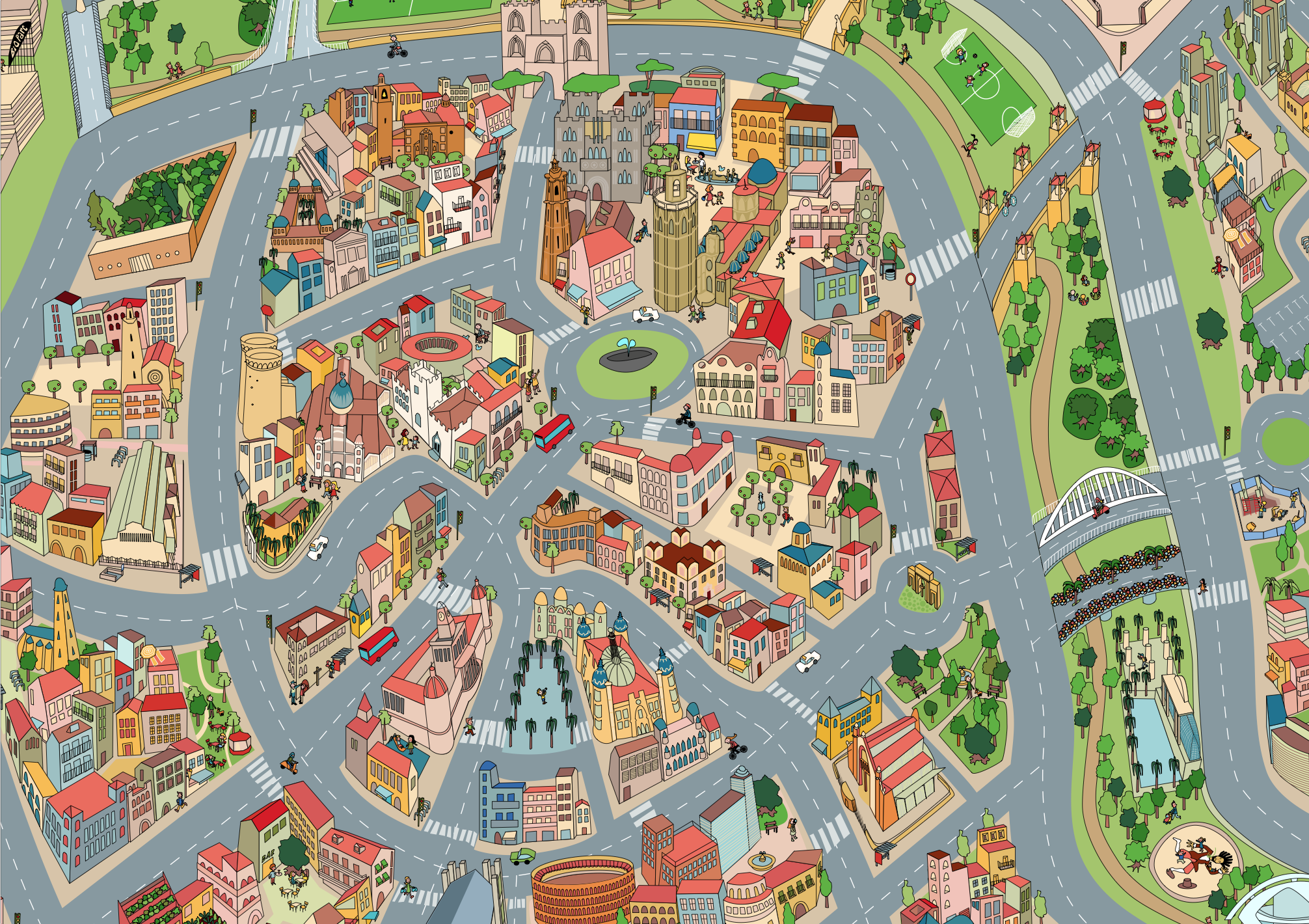 Mapa de valencia para imprimir
